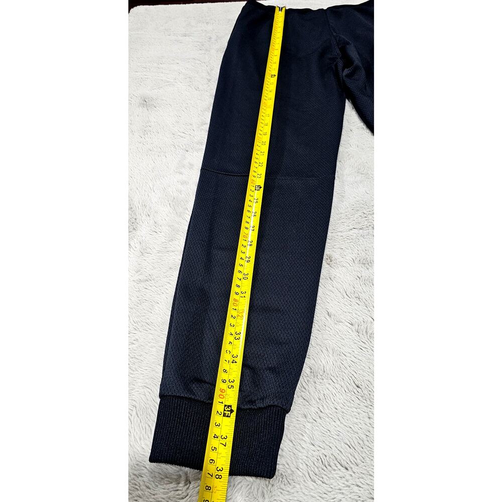 Adidas Neo Slim Joggers, Black/ Red Logo,  3 Stripes, Drawstring, Womens Sz S - Picture 6 of 8